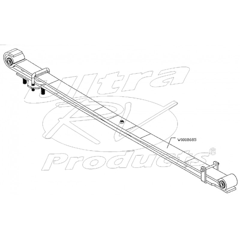 W0008685 Spring Asm Parabolic (1900 Pound) Workhorse Parts